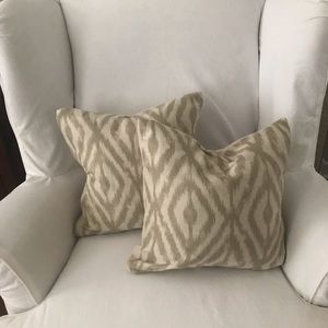 SOLD!!!! Custom pillow covers 18 x 18 (set of 2)